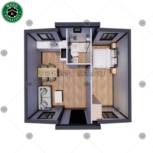 Maison préfabriquée extensible en kit, 2-3 chambres, construction rapide, villa en conteneur avec panneaux sandwich isolés - Product Image 6