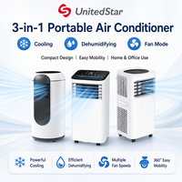 Climatiseur portable 3-en-1, plusieurs modèles disponibles pour chambre à coucher, chambre de location, cuisine, bureau et petits espaces commerciaux