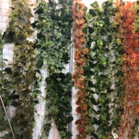 Plantes suspendues artificielles K-0107 en forme de feuilles de vigne de lierre et de patate douce pour mur végétal, décoration de plafond et de maison, grande taille
