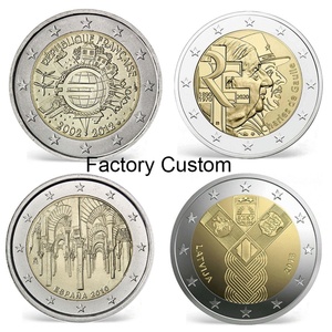 Máquina para hacer monedas de oro de latón, monedas de plata personalizadas de 2 euros, monedas de metal, colección de monedas de oro, precios antiguos. - Product Image 2