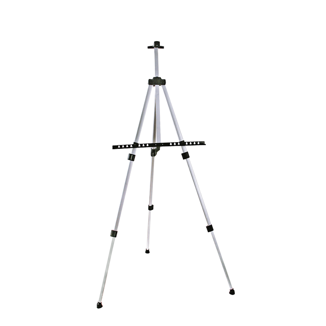 Foska Silver Portable Adjustable Aluminum Alloy Painting Stand Display Tripod Easel