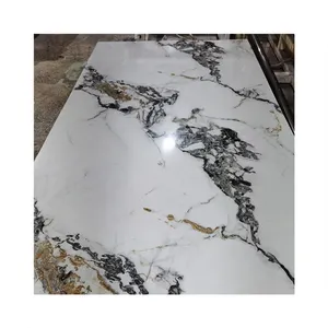 Painel de parede UV SPC 1220*2900*3mm Placa de PVC de mármore de PVC Placa de espuma de PVC para fabricante de padrões de mármore Venda quente