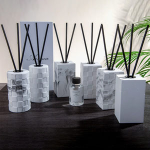 น้ำหอมปรับอากาศแบบก้านไม้หอม ขนาด 75 มล. กลิ่นหอมติดทนนาน บรรจุในขวดเซรามิก ขายส่ง |   เครื่องกระจายกลิ่นหอมสำหรับบ้านสไตล์มินิมอล - Product Image 5