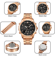Montre sport analogique haut de gamme SKMEI 2049 Gshock, double fuseau horaire, analogique, LED, étanche, quartz, numérique, pour homme