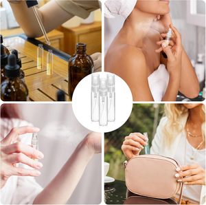 Vente en gros de flacons vaporisateurs de parfum miniatures de 2 ml, flacons en verre avec pompe, impression sérigraphique, petits flacons vaporisateurs portables - Product Image 5