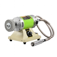 Polisseuse de banc multifonctionnelle 1300W, meuleuse électrique de banc avec roue de 75 mm, mini base en fonte, machine à polir