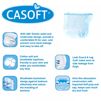 Premium OEM Couches pour adultes seniors Sous-vêtements Pantalons d'incontinence Hommes Adultes Pull Up