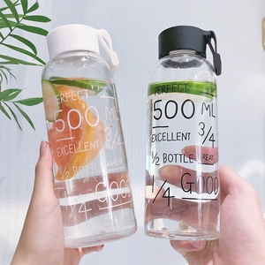 Graziosa Bottiglia d'Acqua Motivazionale da 500ml con Scala Graduata per Bambini e Adulti, Bottiglia con Indicatori di Volume per Regalo Quotidiano - Product Image 5