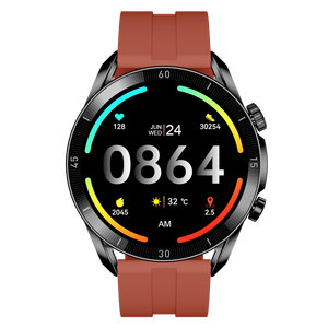 Montre connectée intelligente SMA <span class=keywords><strong>AM07</strong></span> AMOLED avec bracelet en métal et silicone, étanche IP68, calendrier, suivi de la santé et de la forme physique - Product Image 1