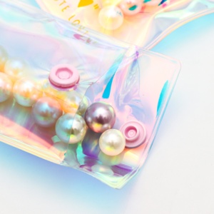 Pochette d'emballage pour bijoux fins, bracelets et joncs, sac en plastique à fermeture éclair avec logo imprimé personnalisable - Product Image 4