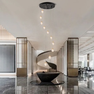 Candelabro de cristal de lujo, iluminación de escalera moderna grande, LED luces colgantes para el hogar, comedor, sala de estar, dormitorio - Product Image 5