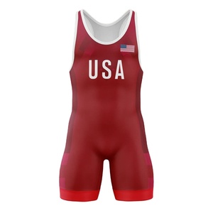 Wholesale Oem Odm Sublimation Professional Wrestling Uniform Singlets Pro Tights Clothes Singlet Wrestling