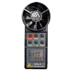 Anémomètre de température portable TTLTES 8904, instrument de mesure de la vitesse avec une portée de 0,4 à 30 m/s et une mesure de 80 à 5900 Ftm - Product Image 1