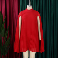 Nouveau Style à la mode en mousseline de soie pull Cape manches chauve-souris grande taille robes 4xl 5xl 6xl 7xl