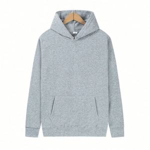 OEM Free Sample Men Sweatshirt 100% Polyester <b>Blank</b> Heavy <b>Weight</b> Custom Screen Print Loose Pullover Hoodies - Product Image 4
