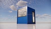 Skyacross CX2627 – Bureau mobile préfabriqué modulaire sur mesure en conteneur maritime de 10 pieds, structure robuste, pliable et extensible