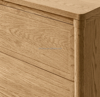 Commode moderne de luxe à 6 tiroirs en chêne Commode en bois massif pour la maison Chambre à coucher Meubles de rangement Caractéristiques