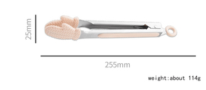 <strong>Mini</strong> Stainless Steel Silicone Food <strong>Tongs</strong> for Cooking BBQ Cooking <strong>Tongs</strong> 9 Inch <strong>Mini</strong> <strong>Serving</strong> <strong>Tongs</strong> - Product Image 5