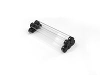 Tubes en plastique transparent sur mesure, haute transparence, avec bouchon à vis, logo personnalisé, haute qualité, impression sérigraphique, usage cosmétique
