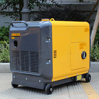 Générateur diesel refroidi par air portable super silencieux BISON CHINA 5,5 KVA 3 phases 50/60 Hz 110 V Démarrage automatique Démarrage à distance CE ISO