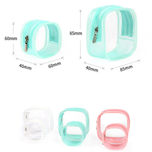 2024 tendance étanche coloré maquillage pochette Transparent sacs à cosmétiques luxe article organisateur pour les femmes - Product Image 2