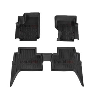 Alfombrillas de coche para Mazda BT50 PORSCHE CAYENNE <span class=keywords><strong>Macan</strong></span> VOLVO XC60 VW Golf 8 Amarok Renault Sandero Duster alfombras impermeables de goma - Product Image 1