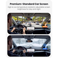 Cámara para Auto de Alta Gama con Pantalla IPS de 10.26 Pulgadas, 60FPS, 1600x600, Car Play, Grabación Dual HD Trasera, Función de Espejo y Asistencia de Reversa RGB