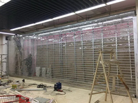 Porte à enroulement transparente en polycarbonate pour centre commercial, magasin, devanture de boutique