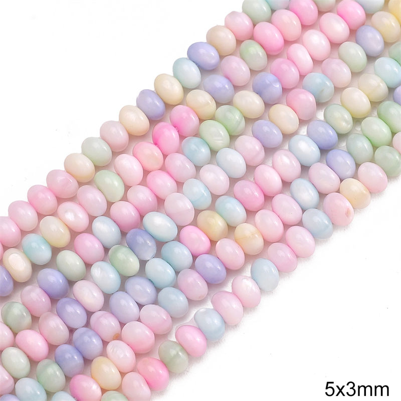 Abacus Beads, 5X3Mm