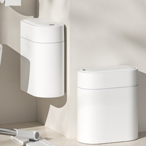 <span class=keywords><strong>Cubo</strong></span> de <span class=keywords><strong>Basura</strong></span> Inteligente con Sensor, de Plástico, con Doble <span class=keywords><strong>Puerta</strong></span>, de 9L, con Adsorción <span class=keywords><strong>Automática</strong></span>, para Baño, Hogar, con Espacio Reducido - Product Image 1