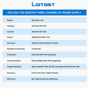 Fuente de Alimentación de Escritorio Loitest de 3 Salidas, Programable con OVP, OCP y OTP - Product Image 2