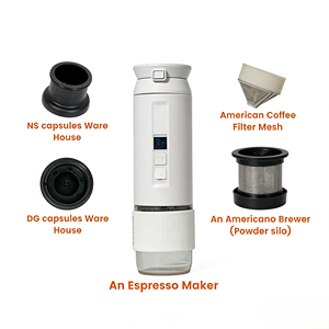 Cafetera Eléctrica Portátil Recargable, Máquina de Espresso Inalámbrica con 30 Bares de Presión, Autocalentamiento, para Viajes al Aire Libre y Automóvil - Product Image 6