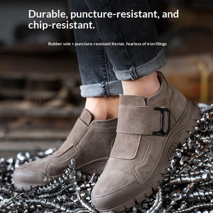 Botas de Trabajo de Seguridad Duraderas para Hombre. Zapatos de Media Caña con Malla en la Parte Superior y Puntera Reforzada para Ingeniería Tacón de Acero. Protección Antideslizante. - Product Image 6