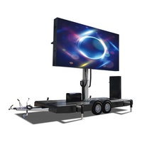 Remorque d'affichage Led étanche, écran LED couleur Mobile, remorque d'affichage publicitaire led