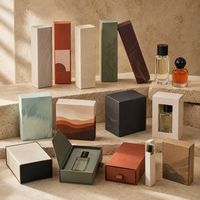 Boîte de présentation de parfum en carton avec fermeture magnétique pour lancement de flacons, commande en gros, emballage personnalisé imprimé, faible MOQ, direct usine