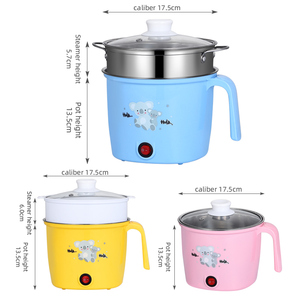 Yuedisi – Marmite Électrique Portable 1,5 L avec Couvercle en Verre Trempé et Cuiseur Vapeur pour Étudiants - Product Image 6