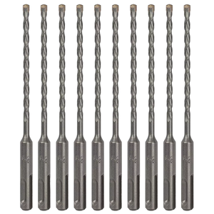 <span class=keywords><strong>Punta</strong></span> <span class=keywords><strong>per</strong></span> trapano a percussione estesa <span class=keywords><strong>per</strong></span> forare due <span class=keywords><strong>fori</strong></span> e due scanalature, con codolo tondo o codolo quadrato a quattro scanalature, <span class=keywords><strong>per</strong></span> calcestruzzo - Product Image 1