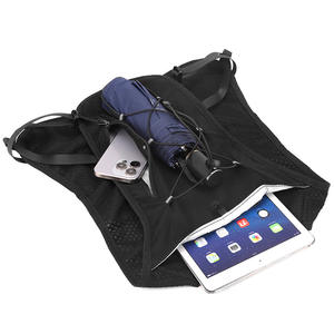 Gilet d'hydratation de course court léger et respirant pour adulte avec distributeurs de recrues à ceinture réglable en nylon - Product Image 6