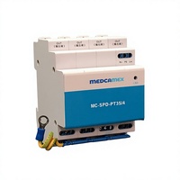 Dispositif de protection contre les surtensions (SPD) Medcamex MC-SPD-PT35-4 48V DIN-Rail T1+T2, matériau PBT, 1 alimentation, 4 ports réseau, 10KA, usage industriel