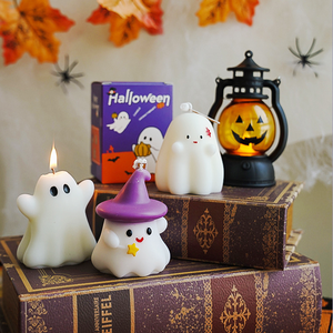 Home Decor Fragrance Ghost Shaped <b>Candle</b> Handmade Halloween Natural Paraffin Soy Wax Scented <b>Candle</b> - Product Image 4