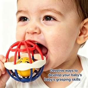 Ensemble <span class=keywords><strong>de</strong></span> hochets et anneaux <span class=keywords><strong>de</strong></span> <span class=keywords><strong>dentition</strong></span> Baohan pour bébés <span class=keywords><strong>de</strong></span> 0 à 24 mois, boule à saisir souple en ABS+TPE avec <span class=keywords><strong>hochet</strong></span> à main (emballé) - Product Image 3