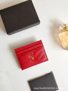 2025 брендовый дизайнерский карточный кошелек мини-брендовый Дек из искусственной кожи мужская и женская портативная подкладка короткая открытая сумка для карт - Product Image 6
