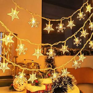 Guirlandes lumineuses <span class=keywords><strong>LED</strong></span> imperméables de style nordique pour la décoration de Noël en extérieur, à suspendre aux arbres - Product Image 2