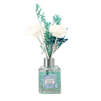 Diffuseur de parfum sans flamme en verre avec fleurs séchées nordiques, parfum naturel longue durée, cadeau d'hôtel, aromathérapie