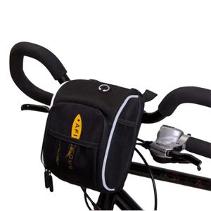 Sac de vélo imperméable 1,2L en Oxford 900D avec logo personnalisé, fabriqué en usine BSCI, pour guidon ou panier avant de vélo - Product Image 1