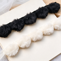 Nouvelle dentelle élastique 3D en fausse fourrure et tulle à volants pour lingerie, maillots de bain, soutiens-gorge, sous-vêtements, décoration de vêtements, personnalisable
