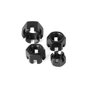 Écrous hexagonaux fendus GELISEN GB58 M6-M42 en acier au carbone - Product Image 1