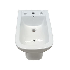 Conjunto de Inodoro y Bidé de Cerámica con 3 Orificios para Baño, Argentina - Product Image 3