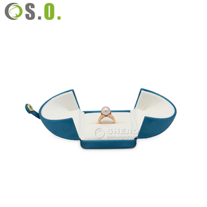 Premium Luxury PU <b>Leather</b> Jewelry Box for Ring <b>Bracelet</b> Necklace Custom Color Elegant Button Closure High End Packaging - Product Image 3