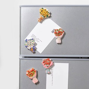 Flower Refrigerator Magnets DIY 3D Tulip Rose Fridge Magnets <b>Stickers</b> Decoration Magnet for Air Conditioners Fridge Home Decor - Product Image 2